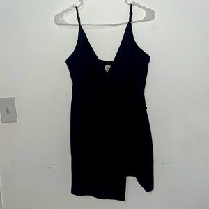 Black wrap dress